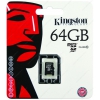 Память Kingston (microSDXC) 64 Gb class UHS-l (10+) SDCX10/64GBSP