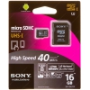 Память Sony (MicroSDHC) 16 Gb class UHS-I (10+)