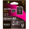 Память Sony (MicroSDHC) 32 Gb class UHS-I (10+)