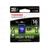 Память Toshiba (MicroSDHC) 16 Gb class UHS-I