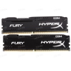 Память DIMM DDR4 4096MBx2 PC17000 2133MHz Kingston HyperX Fury Black CL14 [HX421C14FBK2/8]
