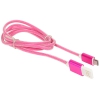 Кабель USB 2.0 Cablexpert, AM/microBM 5P, 1м, армированная оплетка, разъемы розовый металлик CCB-mUSBr1m