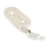 Кабель USB 2.0 Cablexpert, AM/microBM 5P, 1м, силиконовый шнур, разъемы серебристый металлик CC-mUSBs1m