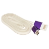 Кабель USB 2.0 Cablexpert, AM/microBM 5P, 1м, силиконовый шнур, разъемы фиолетовый металлик CC-mUSBp1m
