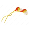 Наушники Bagisson Fruits Banana [вставные (затычки), закрытые, 20-20000 Гц, каб. 1.2м, разъем 3,5мм, оранжевые]