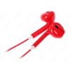 Наушники Defender Lucky MPH-005 [вкладыши, закрытые, 20–20000 Гц, микр., рег. громкости, каб. 1.1м, разъем 3.5, красные]