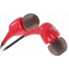 Наушники JBL T100 [вставные (затычки), закрытые, 20-22000 Гц, каб. 1.2, разъем 3.5мм, красные]