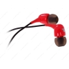 Наушники JBL T100A [вставные (затычки), закрытые, 20-22000 Гц, микр., каб. 1.2, разъем 3.5мм, красные]