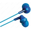 Наушники Panasonic RP-HJE125E-A [вставные (затычки), закрытые, 10-24000 Гц, каб. 1.1м, разъем 3.5мм, синий]