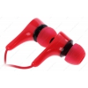 Наушники RITMIX RH-012 [вставные (затычки), закрытые, 20-20000 Гц, каб. 1.2м, разъем 3.5мм, красные]