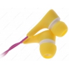 Наушники RITMIX RH-012M Girls [вставные (затычки), закрытые, 20-20000 Гц, микр., каб. 1.2м, разъем 3.5мм, желтые]