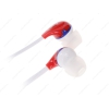 Наушники EXEQ HНC-002 [вставные (затычки), закрытые,20-22000 Гц, кабель 1.3м, штекер 3.5мм, красный-синий-белый]
