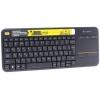 Клавиатура для смарт-ТВ Logitech Wireless Touch Keyboard K400 Plus Black (920-007147)  (USB Uni, тачпад,)