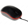 Мышь проводная DNS HOME SL-004BRQ Black/Red (Бесшумные кнопки)