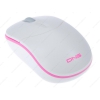 Мышь беспроводная DNS HOME SLW-004WPQ White/Pink USB (бесшумные кнопки)