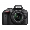 Зеркальный Фотоаппарат Nikon D3300 черный 24.2Mpix 18-55mm VR AF-P 2.9" 1080p Full HD SDXC Li-ion (с объективом) (VBA390K008)
