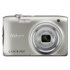 Фотоаппарат Nikon CoolPix A100 серебристый 20.1Mpix Zoom5x 2.7" 720p 25Mb SDXC CCD 1x2.3 IS el 10minF/EN-EL19 (VNA970E1)