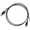 Кабель USB (m)-USB Type-C (m) 1м черный