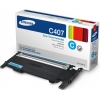 Картридж Samsung CLT-C407S для CLP-320/325/CLX-3185 Cyan (Ориг.)
