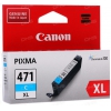 Картридж Canon CLI-471C (XL) для PIXMA MG5740\6840\7740 Cyan (Ориг.)