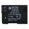 Аккумулятор AcmePower EN-EL14 (аналог EN-EL14, для D3100, D3200, D5100, CoolPix P7000, P7100, P7700)