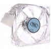 Вентилятор DEEPCOOL 80x80 [XFAN 80 L/B] (1800 об/мин, синяя подсветка, 20 дБ)