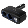 Разветвитель роз.прикуривателя Neoline SL-220 2xSoc 2xUSB черный