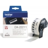 Лента Brother DK22211 пленочная клеящаяся белая 29мм*15.2м