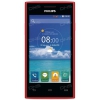 Смартфон Philips S309 4" 4Gb Red 2x1Ghz/1024Mb/800x480/TFT/2SIM/3G/GPS/Cam5AF/1600mAh/Android 4.4