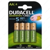 Аккумулятор Duracell "AA" 2400 mAh 1.2V NiMH [HR6-4BL] 4шт.
