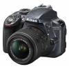 Зеркальный Фотоаппарат Nikon D3300 серый 24.2Mpix 18-55mm VR AF-P 2.9" 1080p Full HD SDXC Li-ion (с объективом) (VBA392K002)