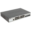 Коммутатор D-Link DGS-1210-20/ME/A1A Управляемый коммутатор 2 уровня с 16 портами 10/100/1000Base-T и 4 портами 1000Base-X SFP