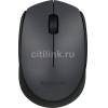 Мышь Logitech M170 серый/черный оптическая (1000dpi) беспроводная USB (2but) (910-004642)