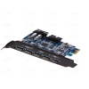 Контроллер ORICO PVU3-5O2I USB 3.0 (5 ext, 20 pin int) PCI-Ex1