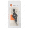 Кабель InterStep для мобильных устройств microUSB-USB (1 м, Автосмотка, Черный)
