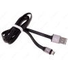 Кабель microUSB, Partner (2.4А, плоский, microUSB-перевертыш, USB-перевертыш)