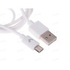 Кабель microUSB, Vertex (Tech, 1А, белый, USB-перевертыш)