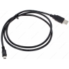 Кабель mini USB (M) - USB (M), 1м, DEXP [UMiuBSI100] 2A; Черный