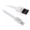 Кабель 8pin,  Partner (1м, 2.1A, плоский, USB-перевертыш)