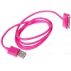 Кабель 30 pin GTab , INTERSTEP (2,4А, круглый, 1м, розовый)