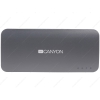 Портативный аккумулятор 10000 mAh CANYON (2хUSB, 2А, серый)