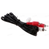 Кабель 2xRCA (M) - 2xRCA (M), 1m, DEXP [H010-2R2R] Черный