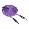 Кабель соединительный 3.5 Jack (M) - 3.5 Jack (M), 2m, Cason, плоский кабель, фиолетовый