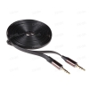 Кабель соединительный 3.5 Jack (M) - 3.5 Jack (M), 2m, Cason, плоский кабель, черный