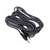 Кабель 3.5 Jack (M) - 3.5 Jack (M), 5m, DEXP [H050-JJ-M] В оплетке; Черный