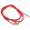 Кабель соединительный Pro Legend, 3.5 Jack (M)  - 3.5 Jack (M) плоский кабель, красный, 1м.