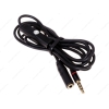 Кабель удлинительный 3.5 Jack (F) - 3.5 Jack (M),4pin, 1,5m, Cason, с микрофоном ,черный