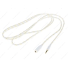 Кабель удлинительный 3.5 Jack (M) - 3.5 Jack (F), 1,5m, Cason, текстиль, белый