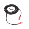 Кабель удлинительный 3.5 Jack (M) - 3.5 Jack (F), 3m, Cason, пластиковый коннектор, красный