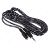 Кабель 3.5 Jack (M) - 3.5 Jack (F), 3m, DEXP [H030-JJF-M] В оплетке; Черный